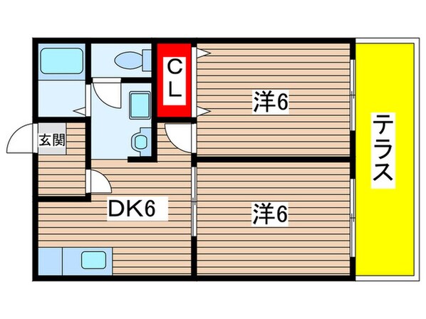 クレスト太秦の物件間取画像